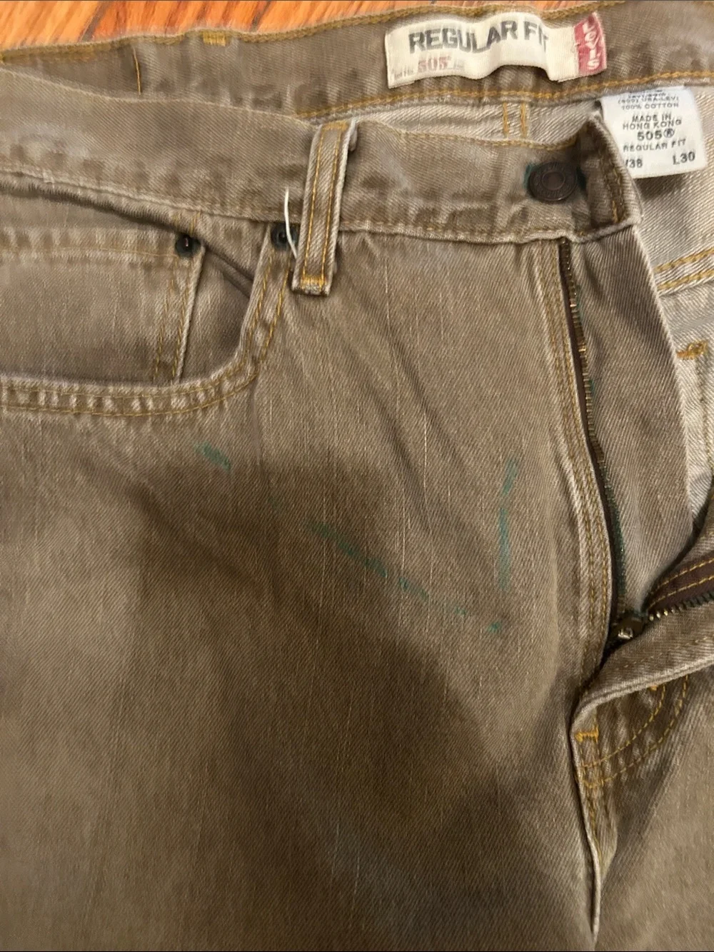 Levi's Men's Straight Jeans in Olive
